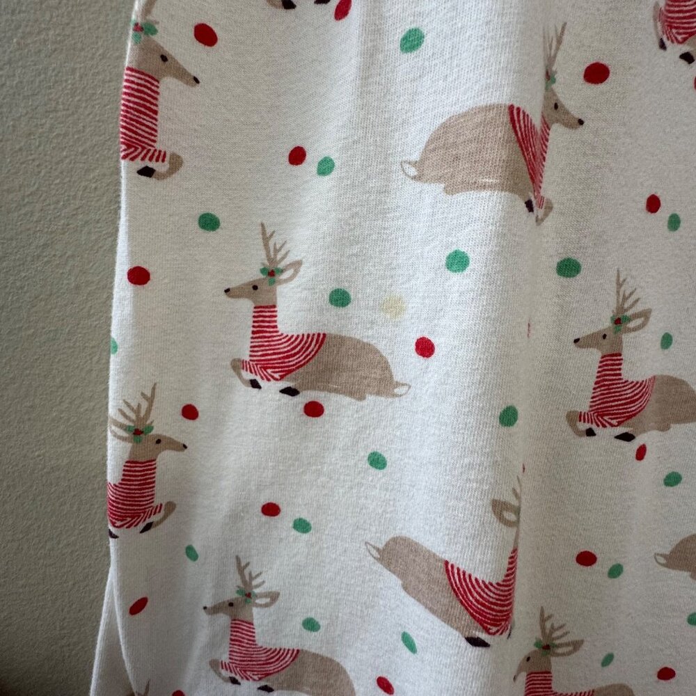 MINI BODEN Reindeer Nightgown 11-12Y 152 Red Holiday Print Christmas Nightie - Picture 4 of 7
